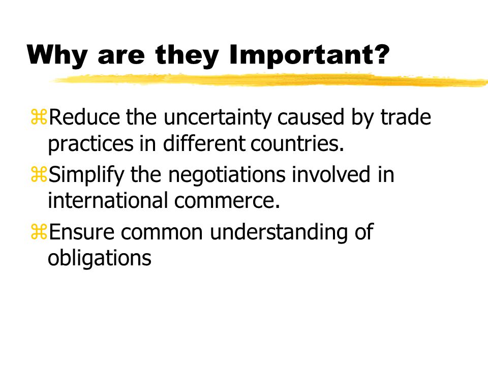International Trade and incoterms International Trade and incoterms